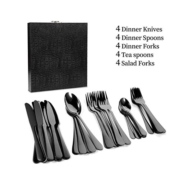 MingHing-20-Piece-Stainless-Steel-Cutlery-Set-Mirror-Finish-Tableware-Set-Service-for-4-Classic-Design-Cutlery-Set MingHing 20 Piece Stainless Steel Cutlery Set, Mirror Finish Tableware Set, Service for 4, Classic Design Cutlery Set