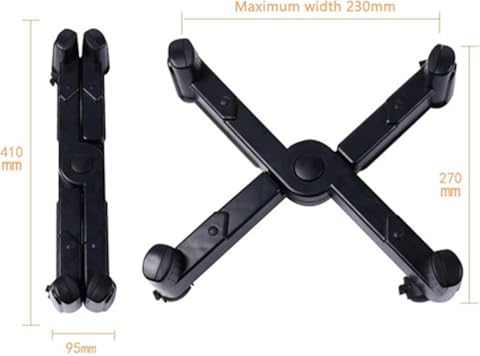 Gazechimp Computadora De Escritorio Móvil Funda CPU Soporte para Computadora Rolling Adjustable Cart Stand # 2 - Blanco