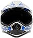 Youth Kids Offroad Gear Combo Helmet Gloves Goggles DOT Motocross ATV Dirt Bike MX Motorcycle Blue - XL
