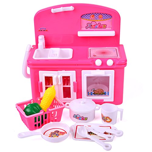 image for FUN LITTLE TOYS Toy Kitchen Appliances for Girls, Stove Burner with Ov