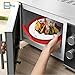 HerPro Microwave Plate Covers (2 Sets, Clear) & Plate Caddy (Red) Set | Anti-Splatter Guard, Lid with Steam Vents | Food Serving Tray | BPA Free and Dishwasher Safe | Microwaveable Kitchen Accessories