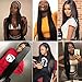Muokass 4x4 Lace Front Wigs Straight Hair Brazilian Virgin Human Hair Lace Closure Wigs For Black Women 150% Density Pre Plucked With Elastic Bands Natural Color (24 inch, straight wig)