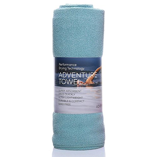 Aquis Adventure Sports Towel, Large, Seafoam - Thumbnail 3