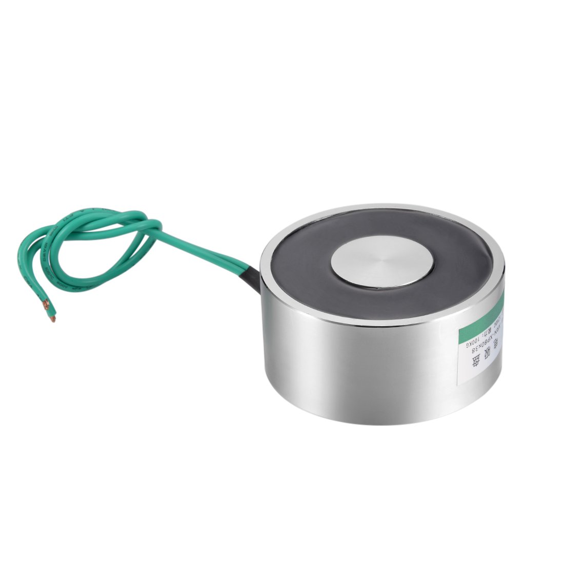 uxcell 80x38mm DC12V 1000N Electric Sucking Disc Solenoid Lift Holding Electromagnet