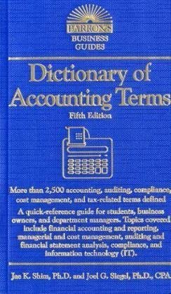Dictionary of Accounting Terms