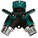 2 way Garden Hose Splitter with Comfortable Rubberized Grip for Easy Garden Life,FULL METAL BODY Y Ball Valve Hose Connector Fits With Outdoor Faucet, Sprinkler / Drip Irrigation Systems