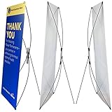 2 sets Pack of Premium Adjustable Banner Stand fits Banner Width 23