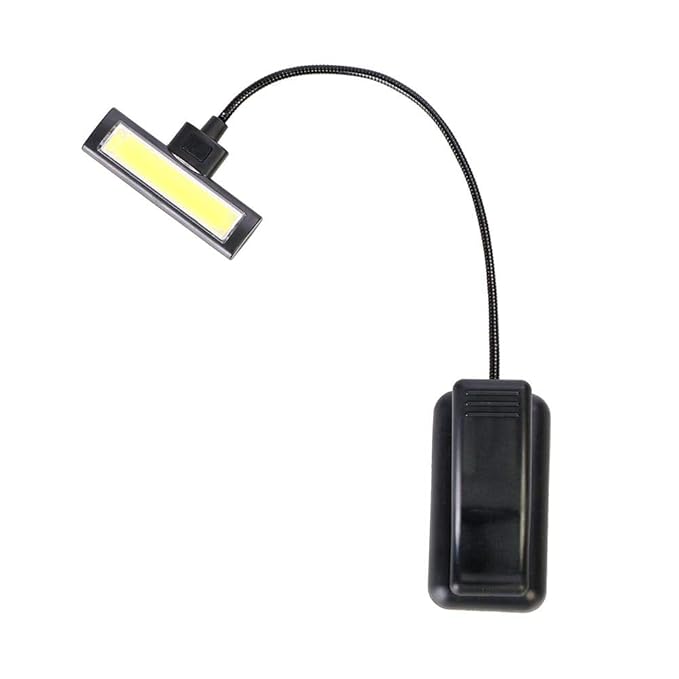 BLAPOXE Clip-on Beside Bed Table Desk Lamp Flexible Reading LED Light