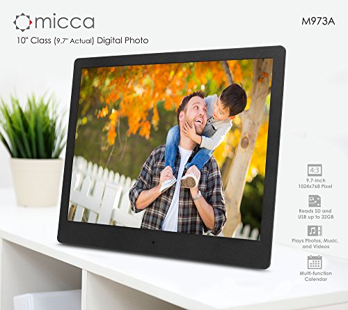 Micca 10-Inch Natural View Digital Photo Frame M973A (Certified Refurbished)