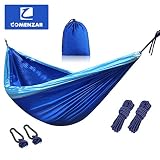 comenzar Double Camping Hammock ,Lightweight Nylon Portable Hammock Best Parachute Double Hammock for Backpacking, Camping, Travel