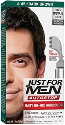 Just For Men Autostop Men S Comb In Hair Color Dark Brown Amazon