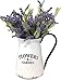 Metal Wall Planter Pocket Half Pitcher Hanging White Enamel Organizer Indoor Outdoor Flowers & Garden (9″ x 10″)thumb 2