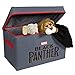 Black Panther Collapsible Kids Toy Storage Chest by Marvel - Flip-Top Toy Organizer Bin for Closets, Kids Bedroom, Boys & Girls Toys - Foldable Toy Basket Organizer with Strong Handles & Design