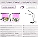 Sondiko Grow Light, Auto On&Off Every Day Full Spectrum Grow Lamp with 3/9/12H Timer, Adjustable Gooseneck 10 Dimmable Levels&3 Switch Modes for Indoor Plants, Black
