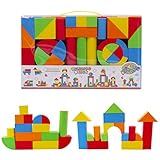 deAO Early Education Creative Educational EVA Jumbo Foam Building Construction Blocks for kid-131pcs
