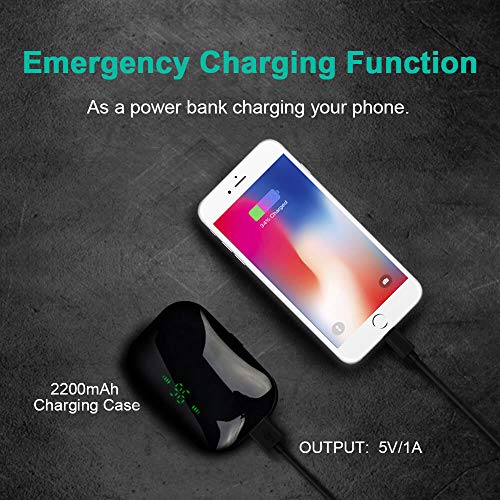 Holiper Draadloze Oortjes Wireless Earbuds, Oordopjes Draadloos met Microfoon, Koptelefoon Bluetooth Headphones Wireless… - Afbeelding 3