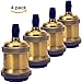 Vintage E26 Lamp Socket, Industrial Edison Retro Pendant Lamp Holder, 600℃ Heat Resistant Ceramics Light Socket for DIY Lighting, 3 Packs (Black Color)