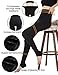 Diravo Womens Fleece Lined Leggings Thick Basic Black Soft Elestic Leggings 2 Pack