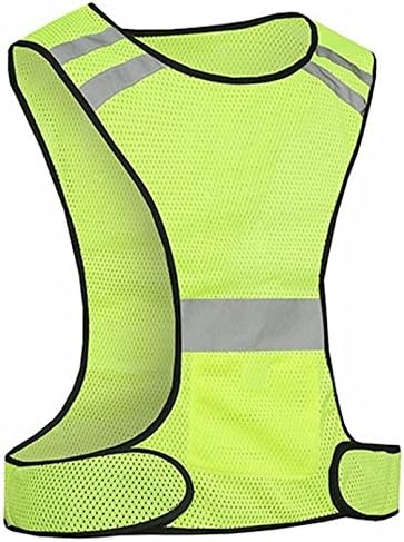 DearyHome Reflective Vest for Running or Cycling Dog Walking Motorcycle High Visibility Bike Reflector Adjustable Size