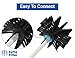 Fette Appliance - Flexible Dryer Vent Cleaning Kit, Lint Remover, Extends up to 12 Feet, Synthetic Brush Head, Use with or Without a Power Drill (12 Feet)