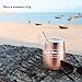 GALAROES A Wise Woman Once Said And She Lived Happily Ever After,Stainless Steel Wine Tumbler with Lid and Straw Birthday Gifts for Women Friends,Gifts for her 12 oz Stemless Rose Gold