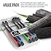 Charcoal Black Toothbrush [Gentle Soft] Slim Teeth Head Whitening Brush for Adults & Children [Family Pack] - Ultra Soft Medium Tip Bristles