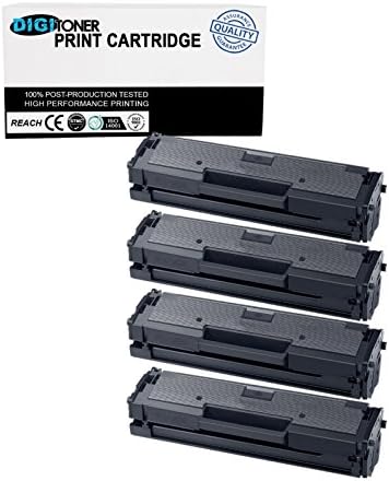 DIGITONER Compatible Toner Cartridges Replacement for Samsung 111S 111L MLT111S MLT-D111S MLTD111S D111S High Yield Toner Cartridge Replacement for Samsung Laser Printer – Black [4 Pack]
