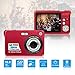 HD Mini Digital Cameras,Point and Shoot Digital Cameras for Kids Teenagers Beginners-Travel,Camping,Outdoors,School (Red 1)