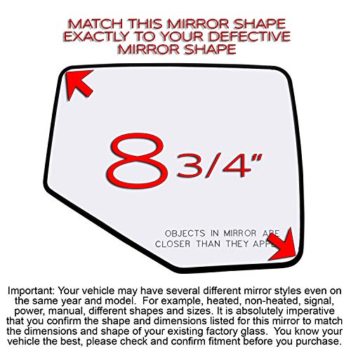 New Replacement Passenger Side Mirror Glass W Backing Compatible With Ford Explorer, Sport Trac Ranger B2300 B3000 B4000 Mercury Mountaineer Sold By Rugged TUFF - Thumbnail 3