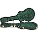 Silver Creek Vintage Hardshell Shallow Hollowbody Electric Guitar Case (Black Tolex Exterior, Crushed Emerald Velvet Interior)