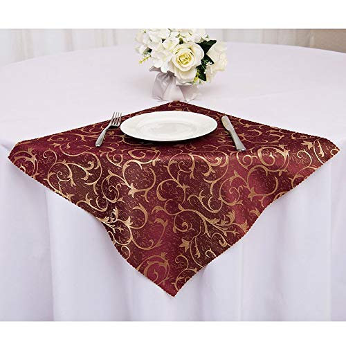 Elehere Cloth Dinner Table Napkins 17 x 17 Inch 1 Dozen, Polyester Set of 12 Machine Washable Restaurant/Wedding/Hotel/Daily Tabletop Accessories (Napkin 17\