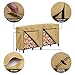 Sunkorto Log Rack Cover, 8-Feet Heavy Duty Waterproof Patio Outdoor Firewood Rack Cover