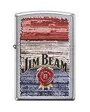 Zippo Jim Beam Red/White and Blue Street Chrome