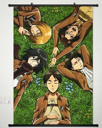 Attack On Titan Working Out Wall Scroll Poster Anime Manga New