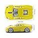 CHUYI Cool Sports Car Shape Wireless Optical Mouse 1600DPI Portable Cordless Mice with USB Receiver for Office School Home Travel for PC Laptop Computer Gift (Yellow)