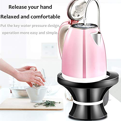 Mother's Day Black Water Bottle Dispenser Pump Automatic Electric Drinking Water Jug Pump for 1-5 Gallon Jug- USB Rechargeable Li-ion - Ultra-Hygienic BPA-Free Water Kettle Dispenser Portable for Home,Kitchen,Outdoor Camping