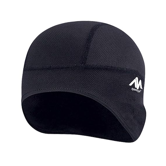AYAMAYA Fahrrad Mütze Bike Warm Cap, Helmmütze Winddicht Helm Unterziehmütze Fahrradmütze unter Helm Sportmütze Laufmützen Fü