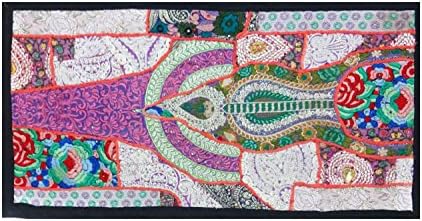 INDIAN HANDMADE WALL HANGING HOMEDECOR PATCHWORK TAPESTRY TABLE RUNNER YOGA MET