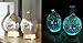 Aromatherapy Essential Oil Diffuser for Therapeutic Oils, w/ 3D Glass Vase | Cool Mist Difusor for Bedroom | LED Color Light Display & Auto Shut-Off | Humidifier, Fragrance Machine for Home & Dorm Use