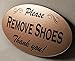 Please Remove Shoes Sign - Laser Engraved Signage Material - Silver or Choose Color