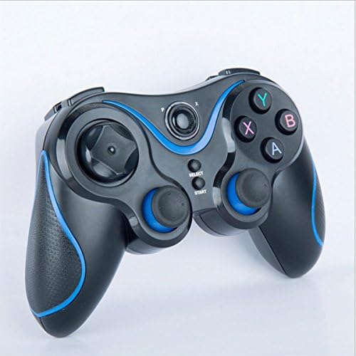 Wireless 2.4G Gamepad Controller Rechargeable for Smart phone,Pad,TV,TV Box with Android Platform 3.2 and Above (black+blue)