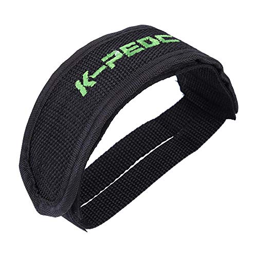 Domybest Bicycle Foot Pedal Straps Anti-Slip Toe Clip Cycling Fixed Gear Bike (Black)