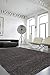 Sweet Home Stores Cozy Shag Collection Charcoal Grey Solid Shag Rug (5'0