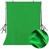 LYLYCTY 5x7ft Green Screen Key Backdrop Soft Pure Green Studio Background ID Photo Photography Backdrop Photo Backdrops Custo