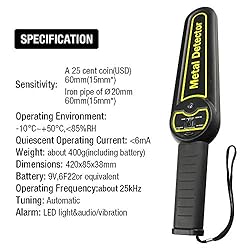 allsun Handheld Metal Detector Security Scanner
