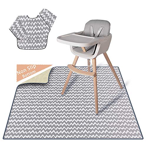 Foho Splat Mat, 51" NonSlip Washable Highchair Splat Floor Mat