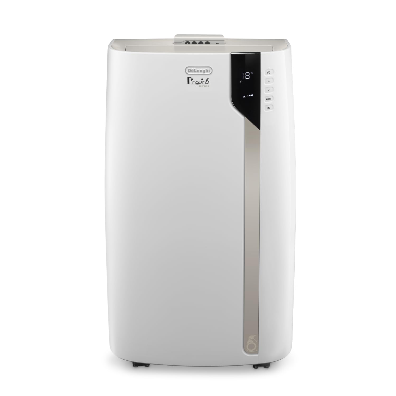 De'Longhi Pinguino PAC EX93 Climatiseur mobile, avec tuyau d'échappement, 60 dB(A), technologie Whisper - Très silencieux, pour pièces jusqu'à 85 m3, 3 vitesses de ventilation, fonction