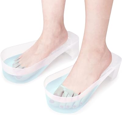 Deciniee Toe Nail Soaking Bowl 2Pcs Acetone Remover Spa Tool High Heel Clear PT