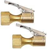 EPAuto 2 Pack Open Flow Straight Lock-On Air Chuck