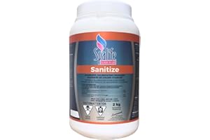 Sanitize (2KG) | Stabilized Chlorinating Granules | for Pools & Spas | Hot Tub & Pool Chemicals | Pool Spa Shock | Use with C